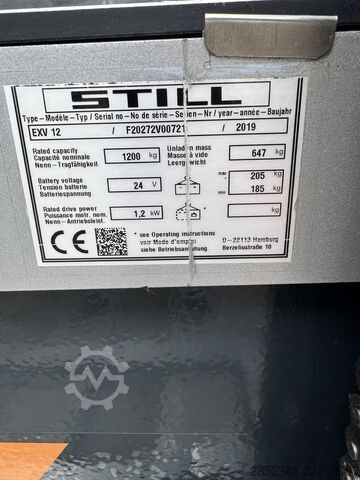 Empilhador manual STILL EXV 12 mit super wenig Stunden