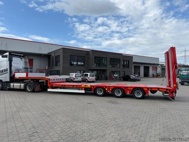 Lavt bygger sættevogn KÄSSBOHRER Tieflader mit hydr. Schwanenhals