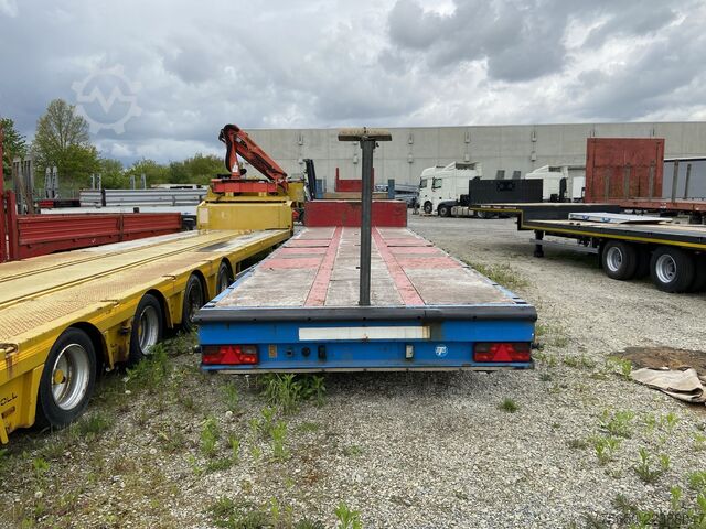Low loader semitrailer  stp  3 Achs Satteltieflader Platofür Fertigteile oder Baumaschinen