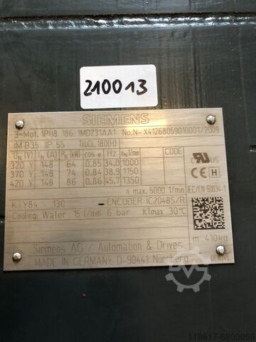 Siemens motor 75kW Siemens 1PH8186-1MD23-1AA1