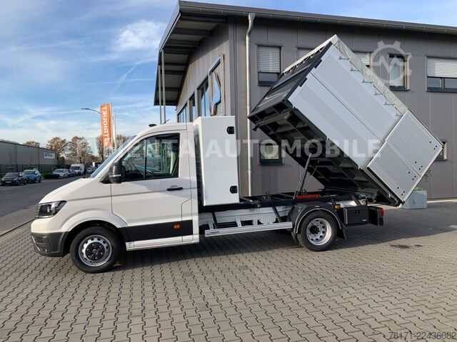 Driezijdige kipper bestelwagen VOLKSWAGEN Crafter 50 3-S-KIPPER GESCHLOSSEN TEMP AHK KLIMA