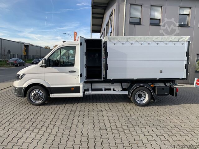Driezijdige kipper bestelwagen VOLKSWAGEN Crafter 50 3-S-KIPPER GESCHLOSSEN TEMP AHK KLIMA