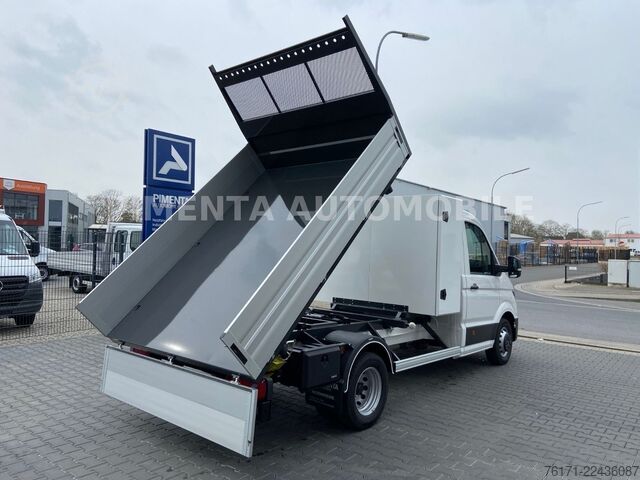 Driezijdige kipper bestelwagen VOLKSWAGEN Crafter 50 3-S-KIPPER KISTE TEMPOMAT AHK KLIMA