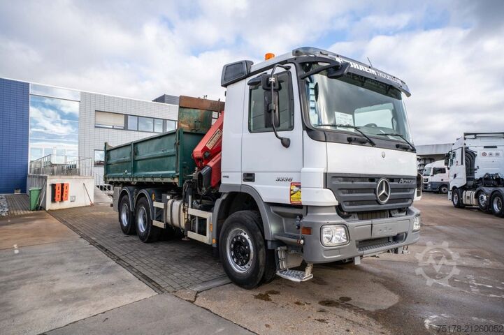 Kipper met kraan MERCEDES ACTROS 3336 K-E5-HMF 2220 K3