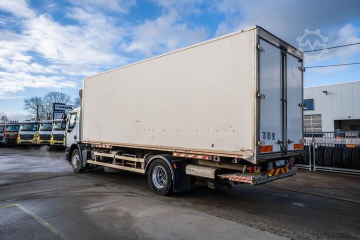 Box body RENAULT PREMIUM 340 DXI // HAYON