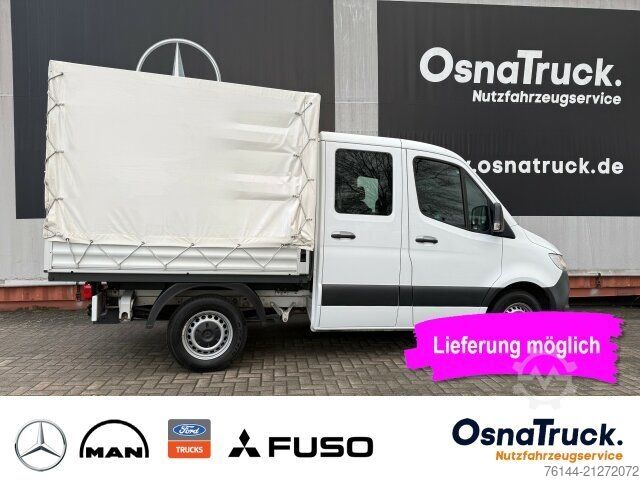 Curtain sider van MERCEDES-BENZ Sprinter 215 CDI DOKA,PritschePlane Klima, AHK