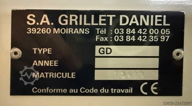 Transportbånd S.A. Grillet Daniel S.A. Grillet Daniel GD 720 x 3.000, 2013