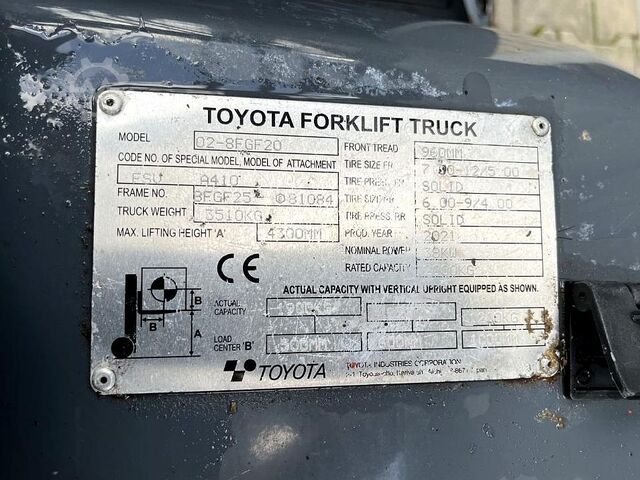  Toyota 8FGF20