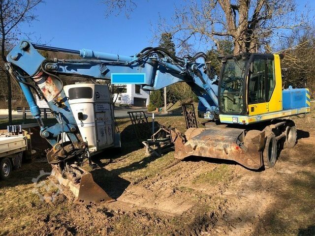 Mobiele graafmachine O&K MH Plus Knickmatic & Hammerleitung + 5 Löffel