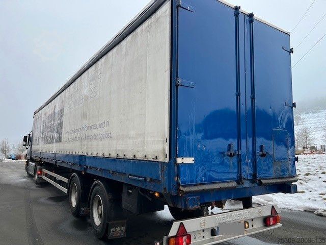 Auflieger mit Pritsche & Plane 2 Achs Pritsche Plane Edscha - Portal - Lenkung