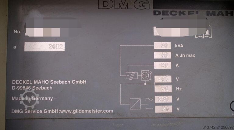 CNC machining center DMG Deckel Maho dmf220 linear