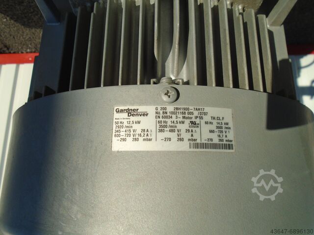 #5610 VAKUM POMPASI ELMO GARDNER DENVER 12 ELMO RIETSCHLE / Garden Denver G200 2BH1900