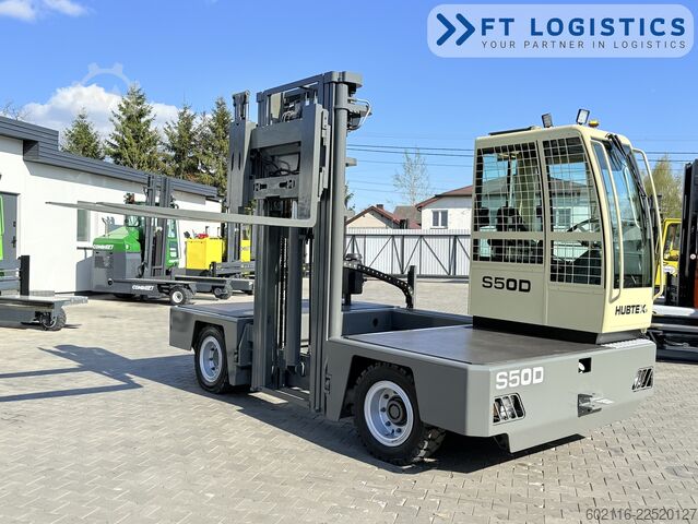 Sidelæsser gaffeltruck Hubtex S50D TRIPLEX 6300 FREE-LIFT PLATFORM1600