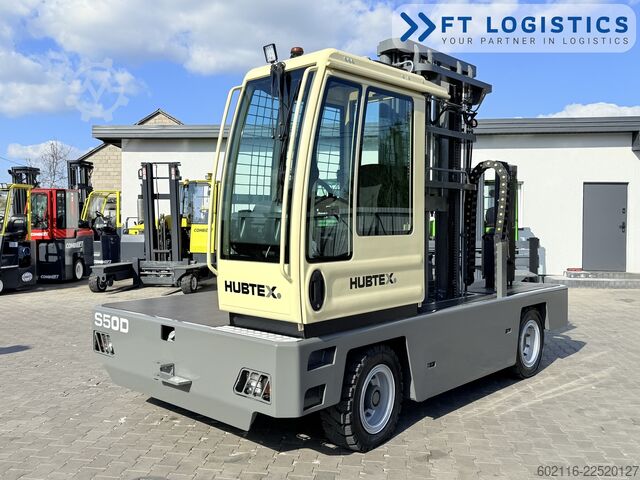 Sidelæsser gaffeltruck Hubtex S50D TRIPLEX 6300 FREE-LIFT PLATFORM1600