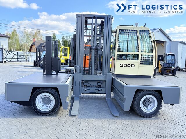 Sidelæsser gaffeltruck Hubtex S50D TRIPLEX 6300 FREE-LIFT PLATFORM1600