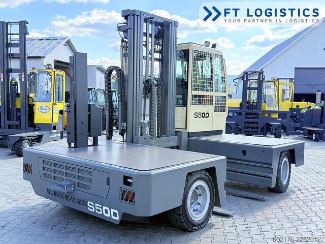 Sidelæsser gaffeltruck Hubtex S50D TRIPLEX 6300 FREE-LIFT PLATFORM1600