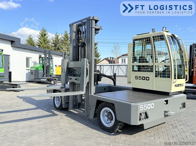 Sidelæsser gaffeltruck Hubtex S50D TRIPLEX 6300 FREE-LIFT PLATFORM1600