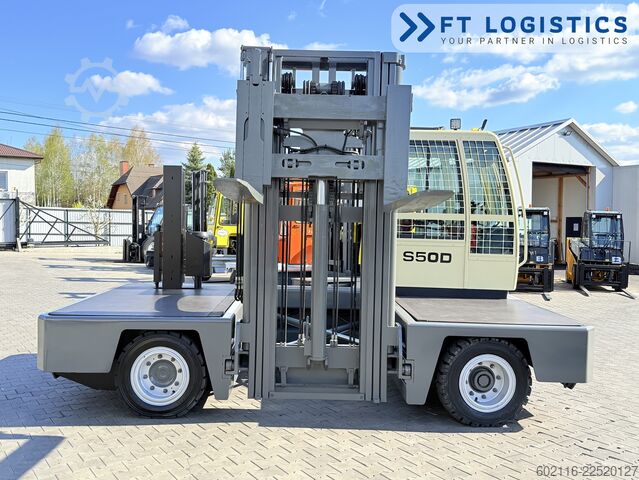 Sidelæsser gaffeltruck Hubtex S50D TRIPLEX 6300 FREE-LIFT PLATFORM1600