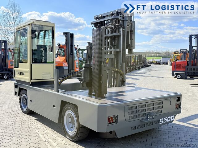 Sidelæsser gaffeltruck Hubtex S50D TRIPLEX 6300 FREE-LIFT PLATFORM1600