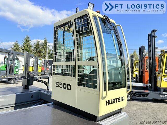 Sidelæsser gaffeltruck Hubtex S50D TRIPLEX 6300 FREE-LIFT PLATFORM1600