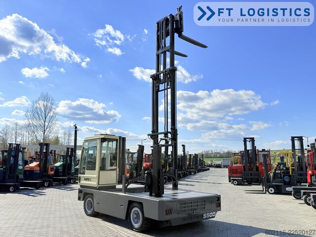 Sidelæsser gaffeltruck Hubtex S50D TRIPLEX 6300 FREE-LIFT PLATFORM1600
