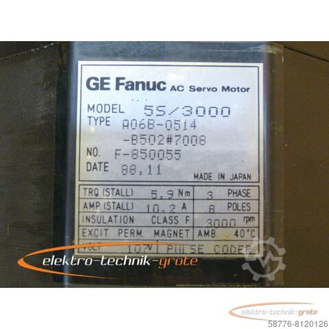 Silnik Fanuc Fanuc A06B-0514-B502#7008 AC Servo Motor