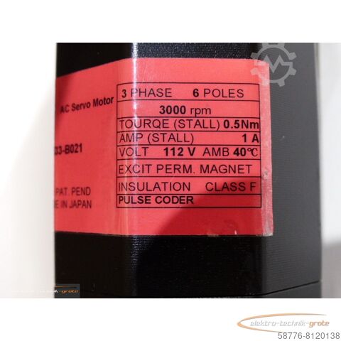 Motor Fanuc Fanuc A06B-0533-B021 AC Servo Motor  !
