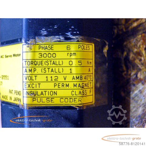 Fanuc motor Fanuc A06B-0533-B551 AC Servo Motor