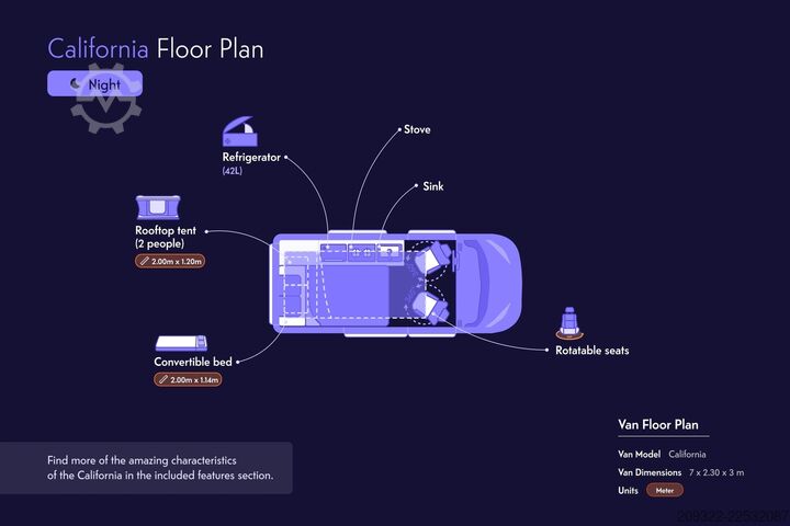τροχόσπιτο αυτοκινούμενο 2023 Volkswagen California Ocean | Cambio automatico | Tetto a soffietto