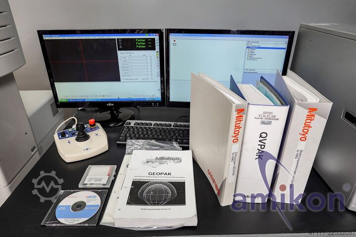 CNC görüntü ölçüm cihazı QVPAK ölçüm makinesi Mitutoyo Quick Vision Apex QV-X404P1L-C