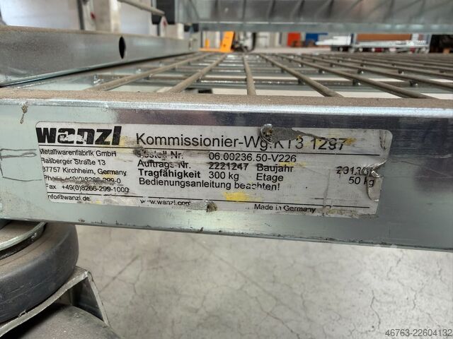 Vozíky pro vychystávání objednávek Wanzl KT3 1297