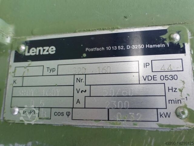 Motor de acionamento, servomotor de corrente contínua; motor de fuso, motor elétrico, com refrigeraç LENZE GFQUBT 112-22