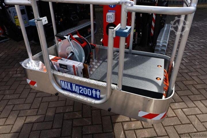 Scharnierende telescopische hoogwerker Platform Basket Spider 18.90 PRO CE Declaration, Valid inspection,