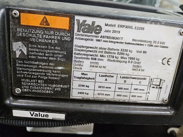 Elektrische vorkheftruck met 4 wielen Yale ERP30VL