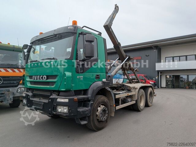 Kroklastbil IVECO Trakker 410 / 6X4 / Full steel / Manual Retarder