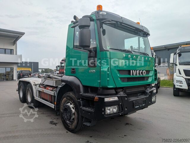 Kroklastbil IVECO Trakker 410 / 6X4 / Full steel / Manual Retarder