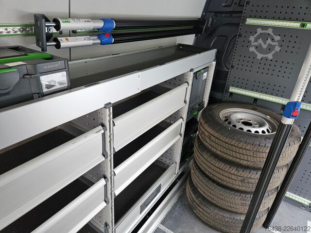 Dubă cu acoperiș înalt MERCEDES-BENZ eSprinter 414 BOTT WERKSTATT REGALE FULL HOUSE