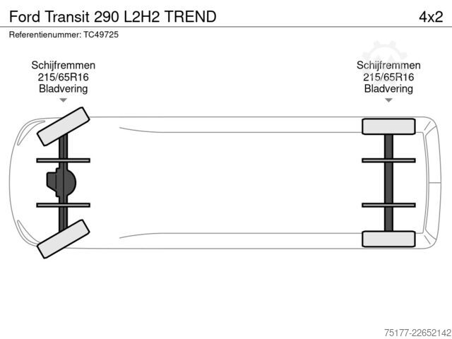 Furgon blaszak Ford Transit 290 L2H2 TREND