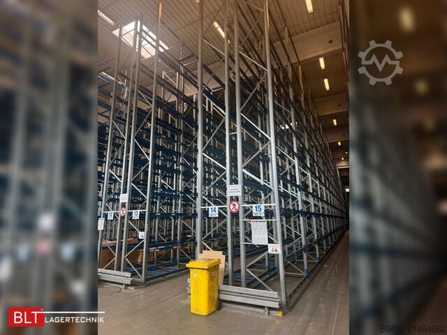 Zwaarlaststelling SSI Schäfer PR600 – 101 lfm | Höhe 9,85m Boden + 4 Ebenen | Fachlast bis 3500 kg