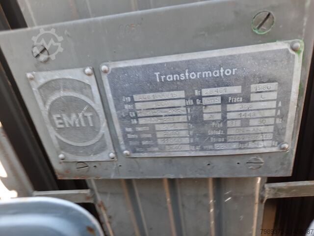 100 kVA transzformátor EMIT typ: TA0o1000/15