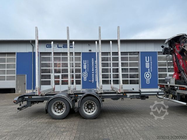 Remolque de troncos  Janzen T RH19 Holzanhänger 2 Achse 19.000 Kg