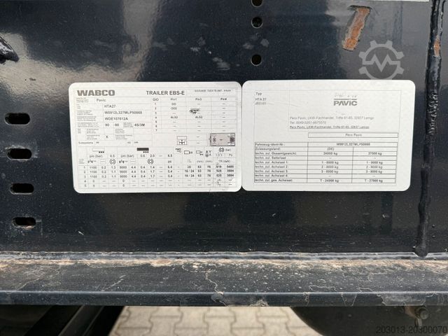 Holztransport Anhänger PAVIC HTA 27 Holzanhänger 3 Achse 27.000 Kg