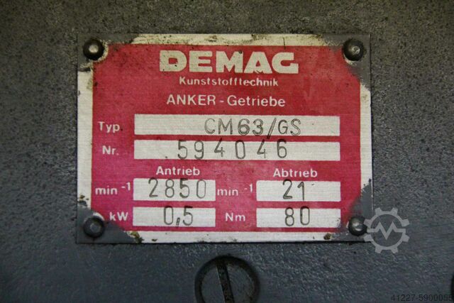 Gearmotor 0,5 kW 21 o / min DEMAG CM63/GS