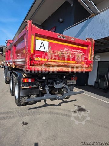 Üç taraflı damperli kamyon MERCEDES-BENZ Arocs 2643 / 6X4 / Ret / Meiller BORDMATIK