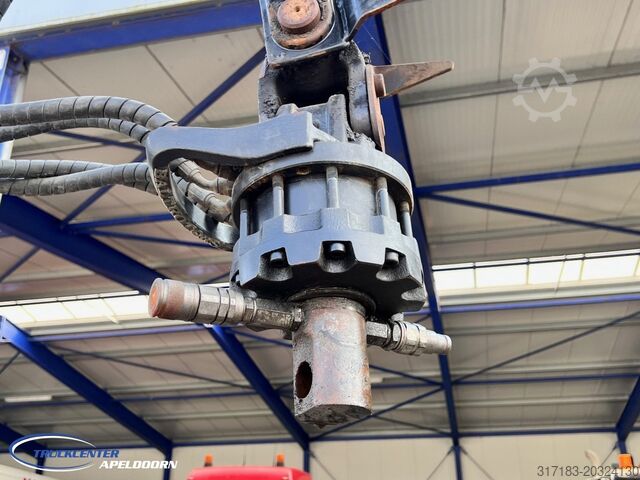 Containertransport (haakarmsysteem) DAF CF 85.410 ATE, Hiab 166-3, 6x4 Big axle, Steel ...