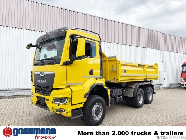 Kiepwagen MAN TGS 26.470 6x6 BB, Hohe Bauart, Navi,