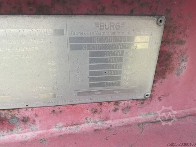 Containertransport Burg BPO 12-27 CCXHX 20-30FT Chassis / BPW Alxes / A...