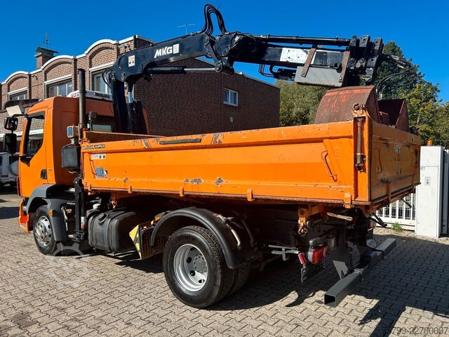 Camion-benne tricar DAF 16.250LF Meiller 3-Skipper +MKG HLK106-HP Kran