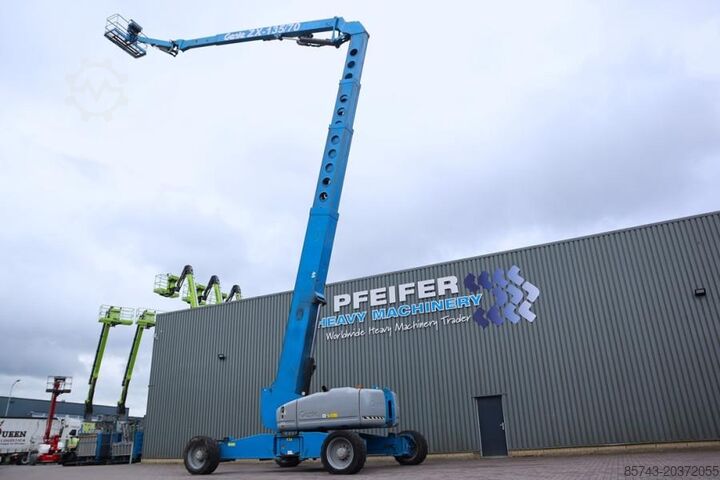 Leddelt teleskopisk arbejdsplatform Genie ZX135/70 Diesel, 4x4x4 Drive, 43m Lifting Height,