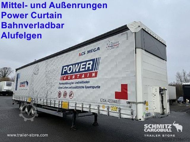 Open oplegger met zeil Schmitz Cargobull Curtainsider Mega Getränke